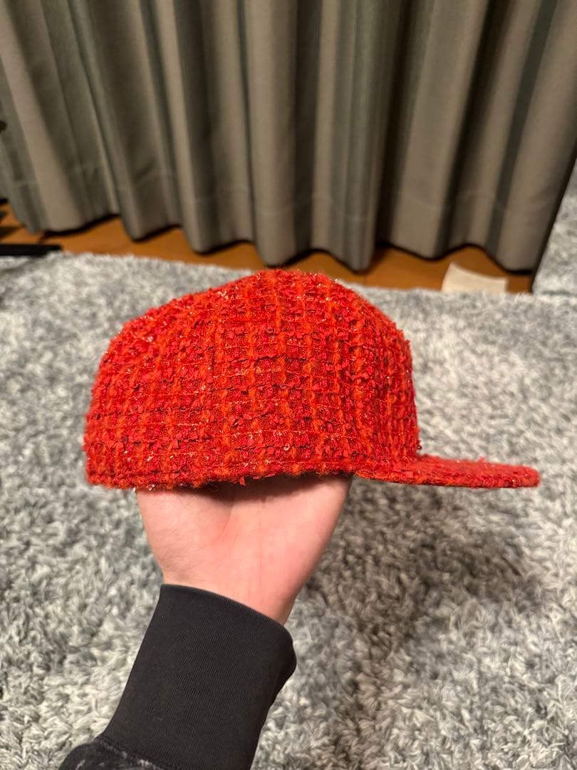 Supreme×New Era ボックスロゴ キャップ 赤 7 1/2 59.6