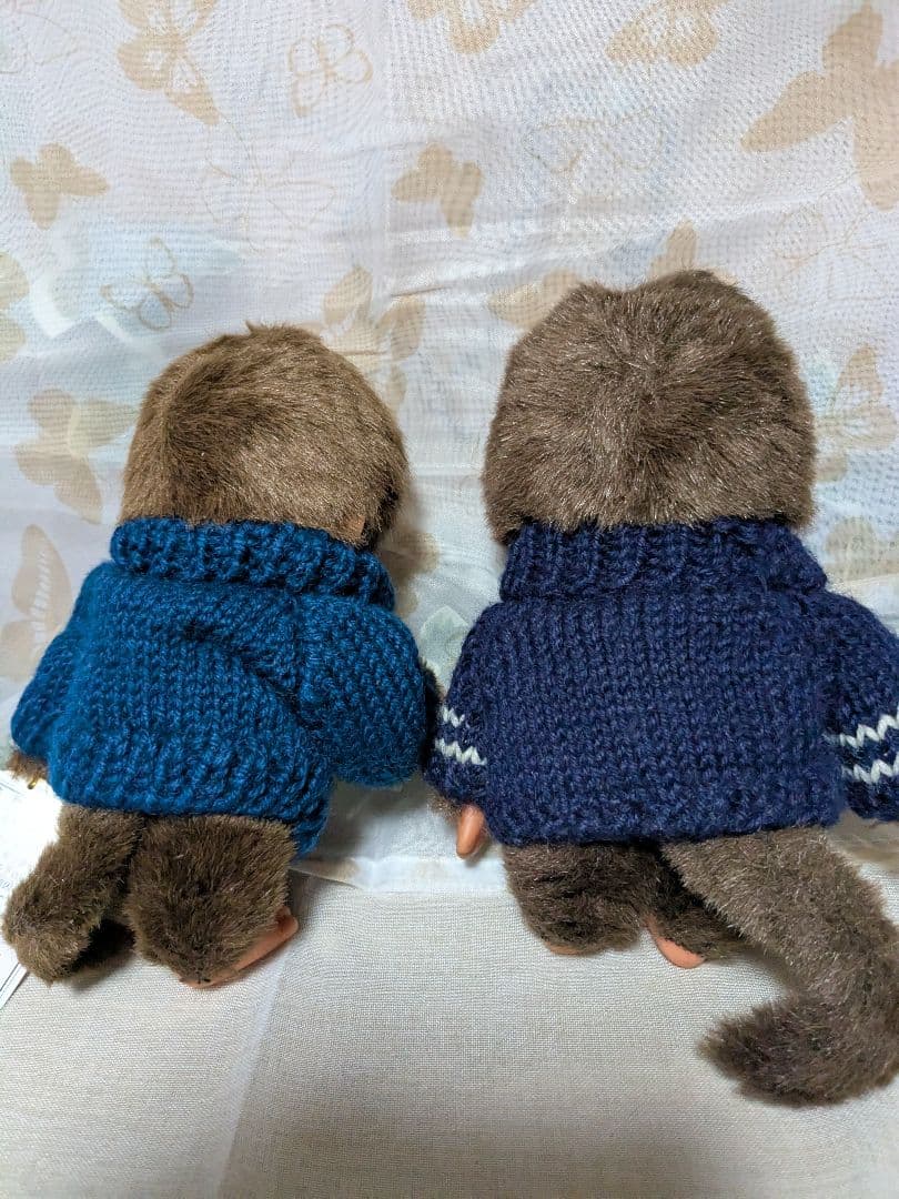 モンチッチぬいぐるみ 2体セット ニットセーター