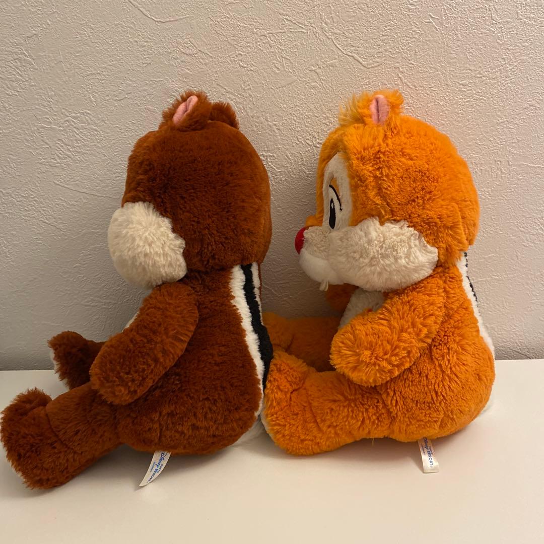 ディズニーランド フラッフィープラッシー チップ&デール ぬいぐるみ ふわふわ