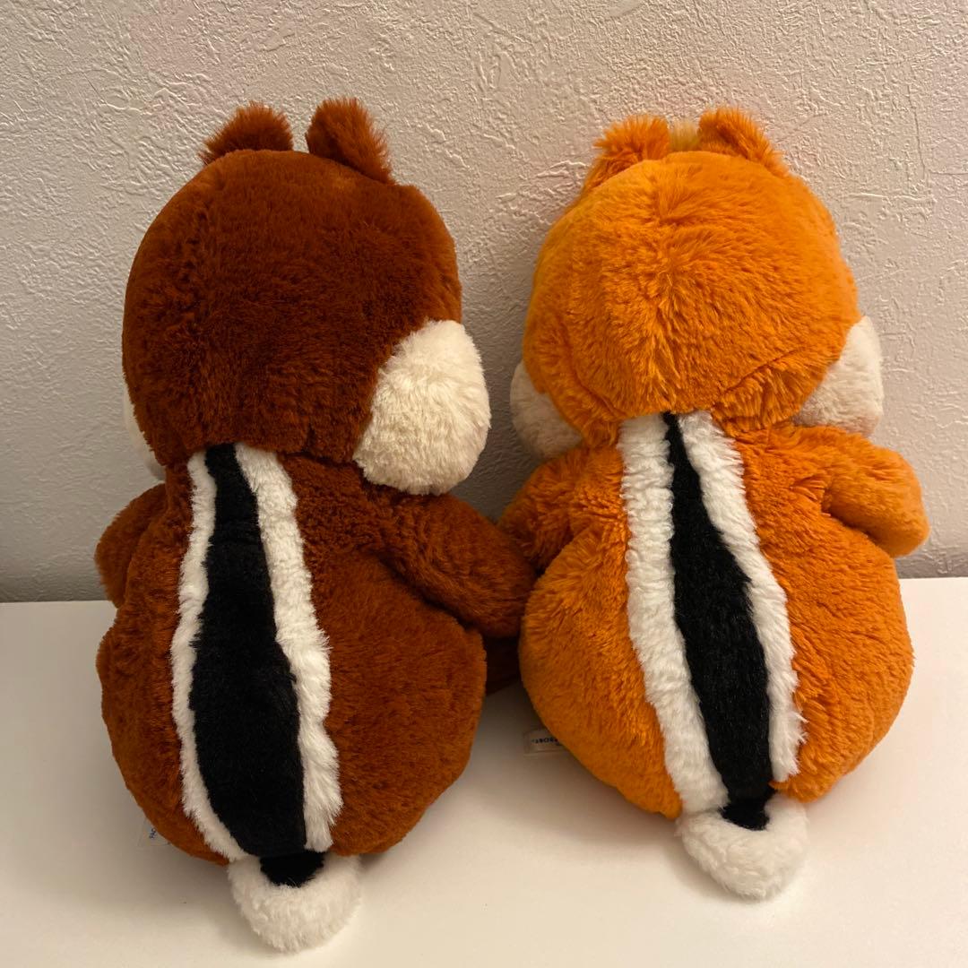 ディズニーランド フラッフィープラッシー チップ&デール ぬいぐるみ ふわふわ