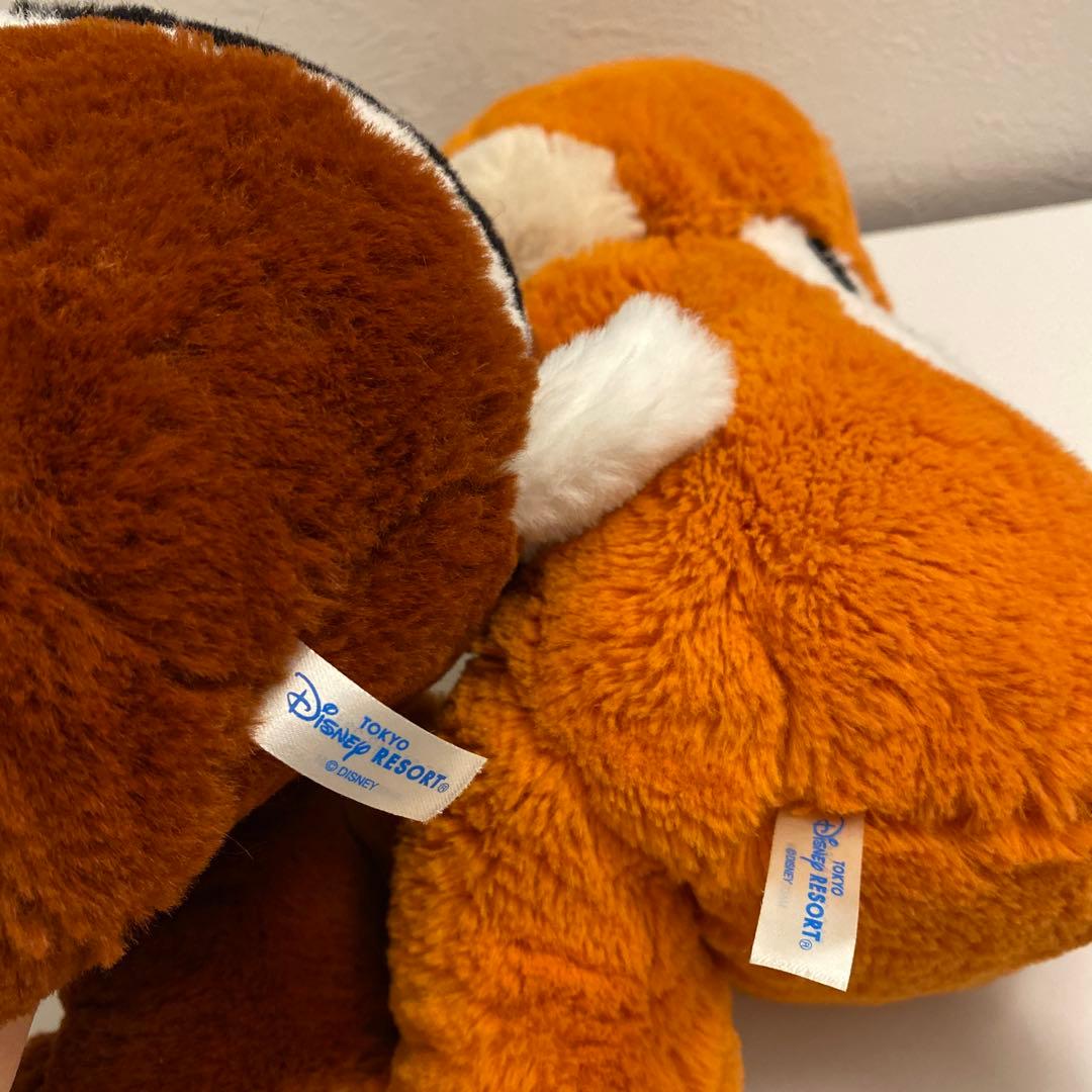 ディズニーランド フラッフィープラッシー チップ&デール ぬいぐるみ ふわふわ