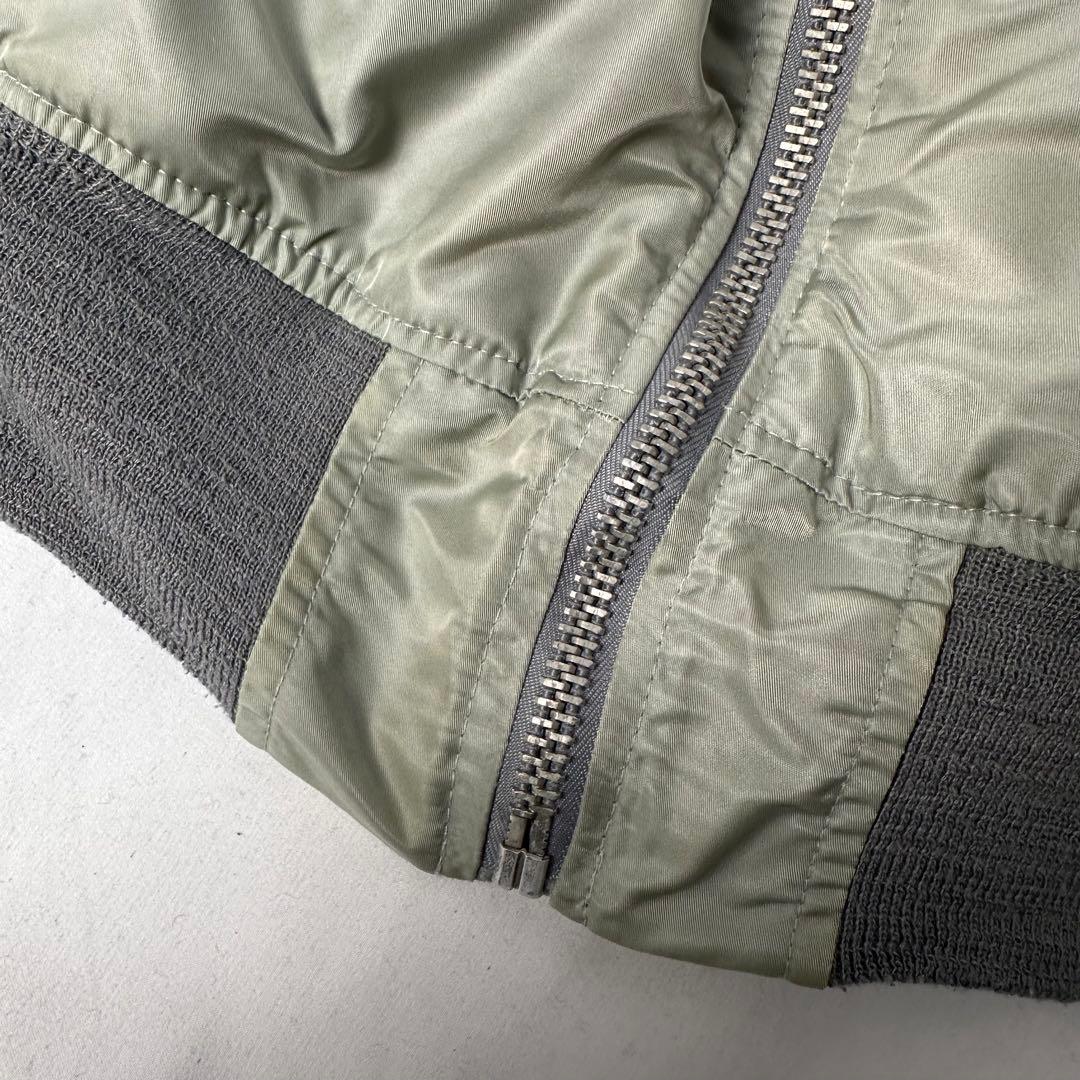 schott 90s USA製 ma-1 シルバー グレー フライトジャケット