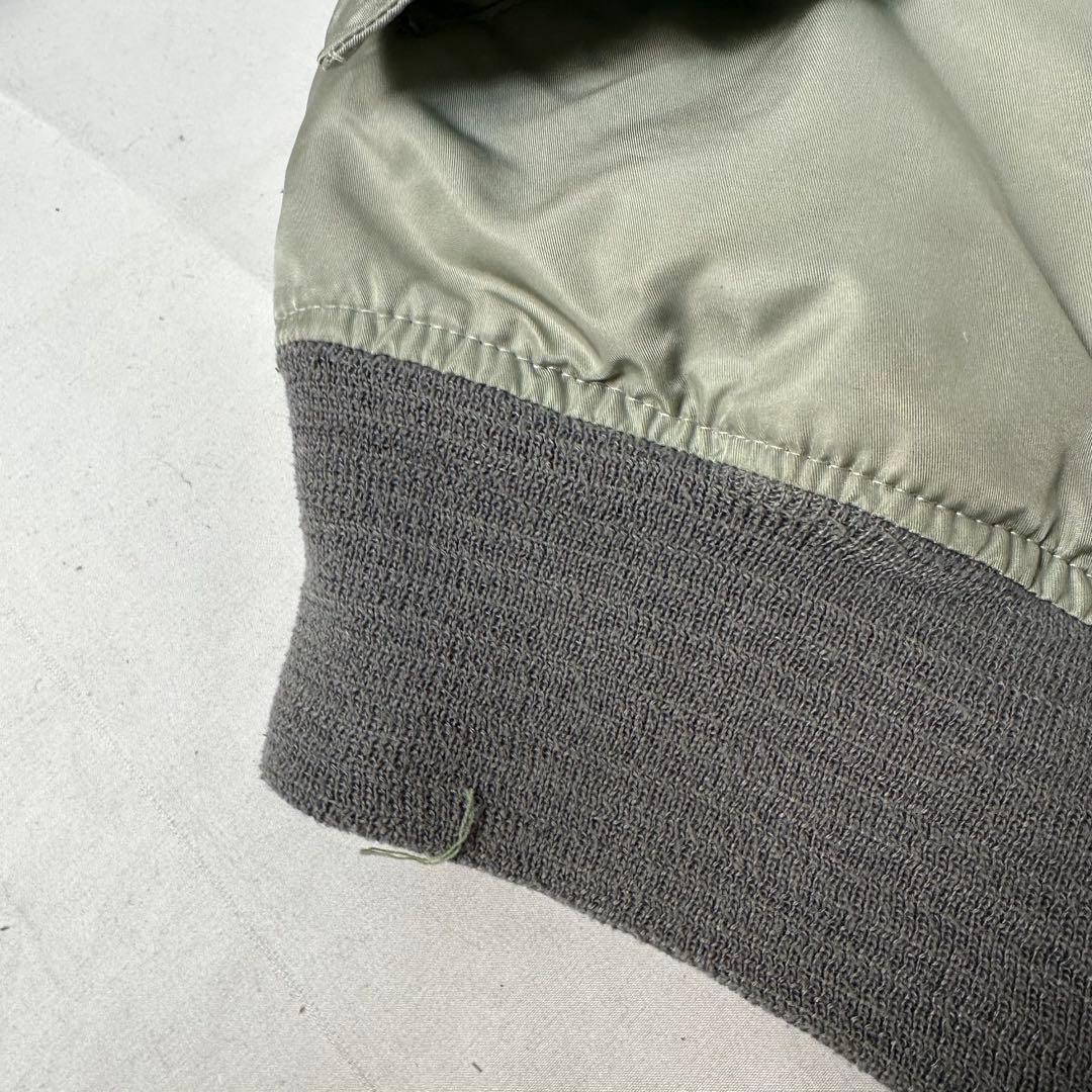 schott 90s USA製 ma-1 シルバー グレー フライトジャケット