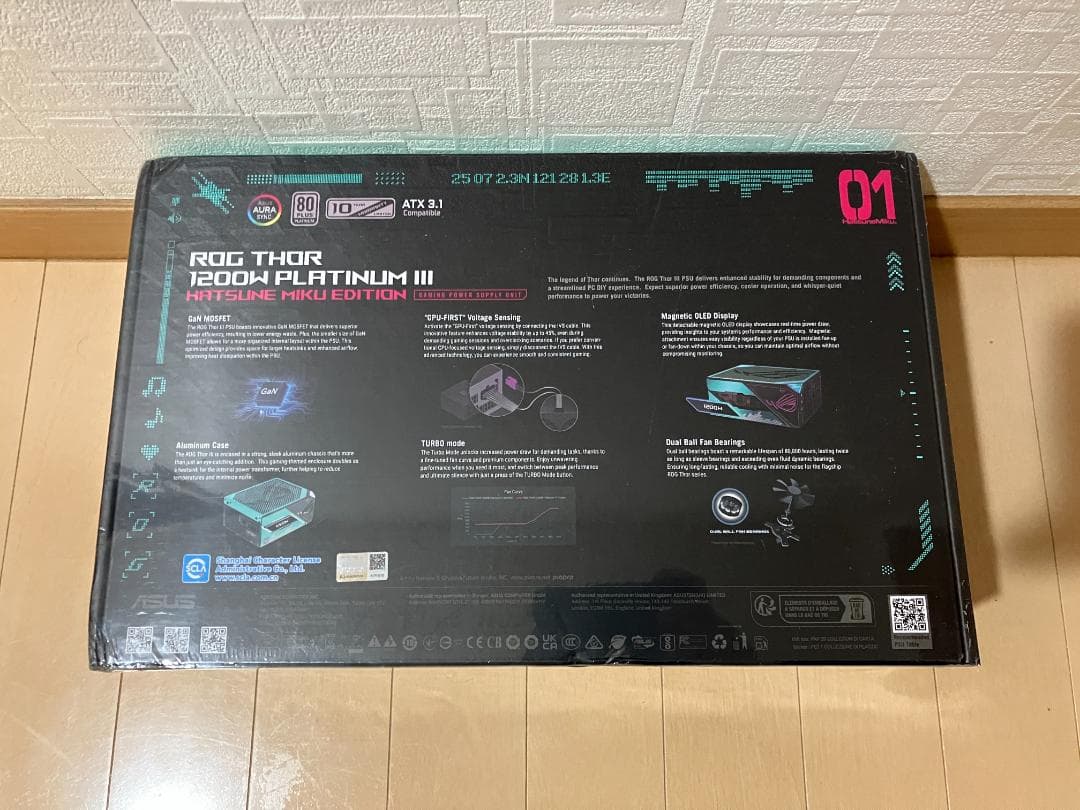 うに　ROG Thor 1200W Platinum III 初音ミク