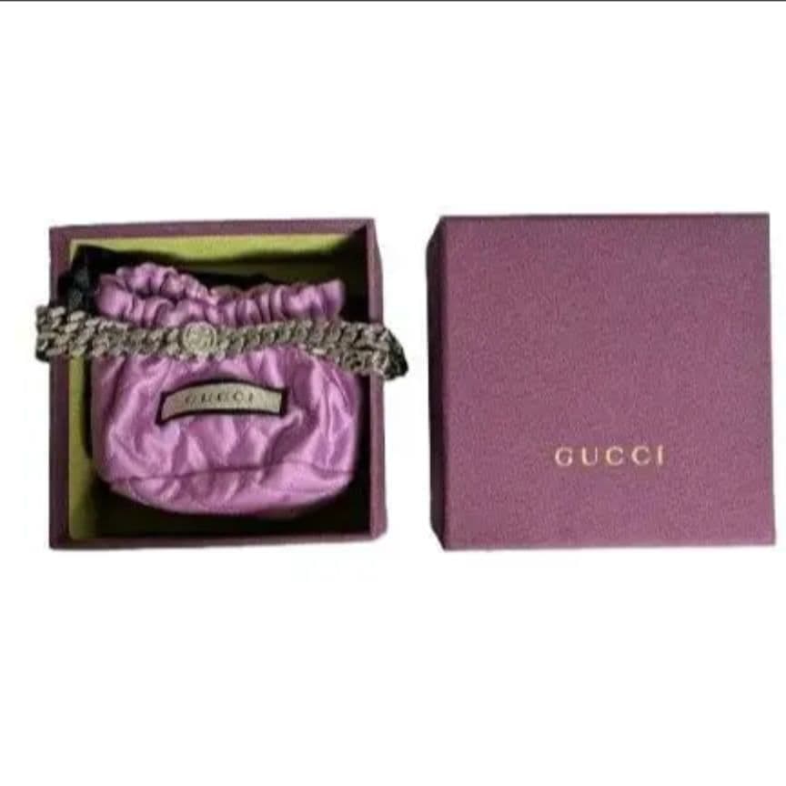 GUCCI　インターロッキングG チェーンネックレス