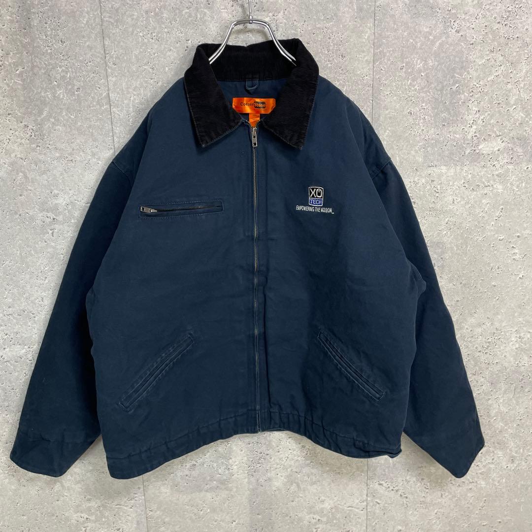 Corner Stone デトロイト　ダックジャケット　ワーク　企業刺繍2XL