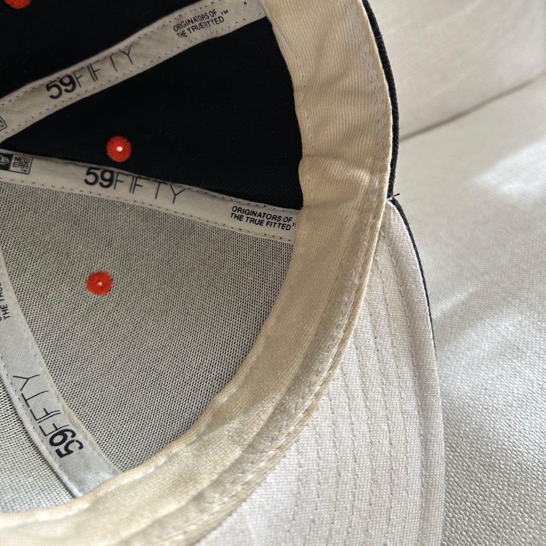 激レア 【STUSSY×NEW ERA】コラボキャップ ロゴ刺繍 7½ 59.6
