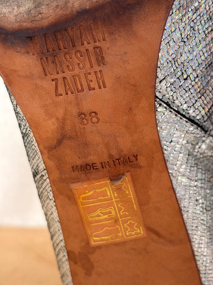 Maryam Nassir Zadeh シルバー ショートブーツ 38