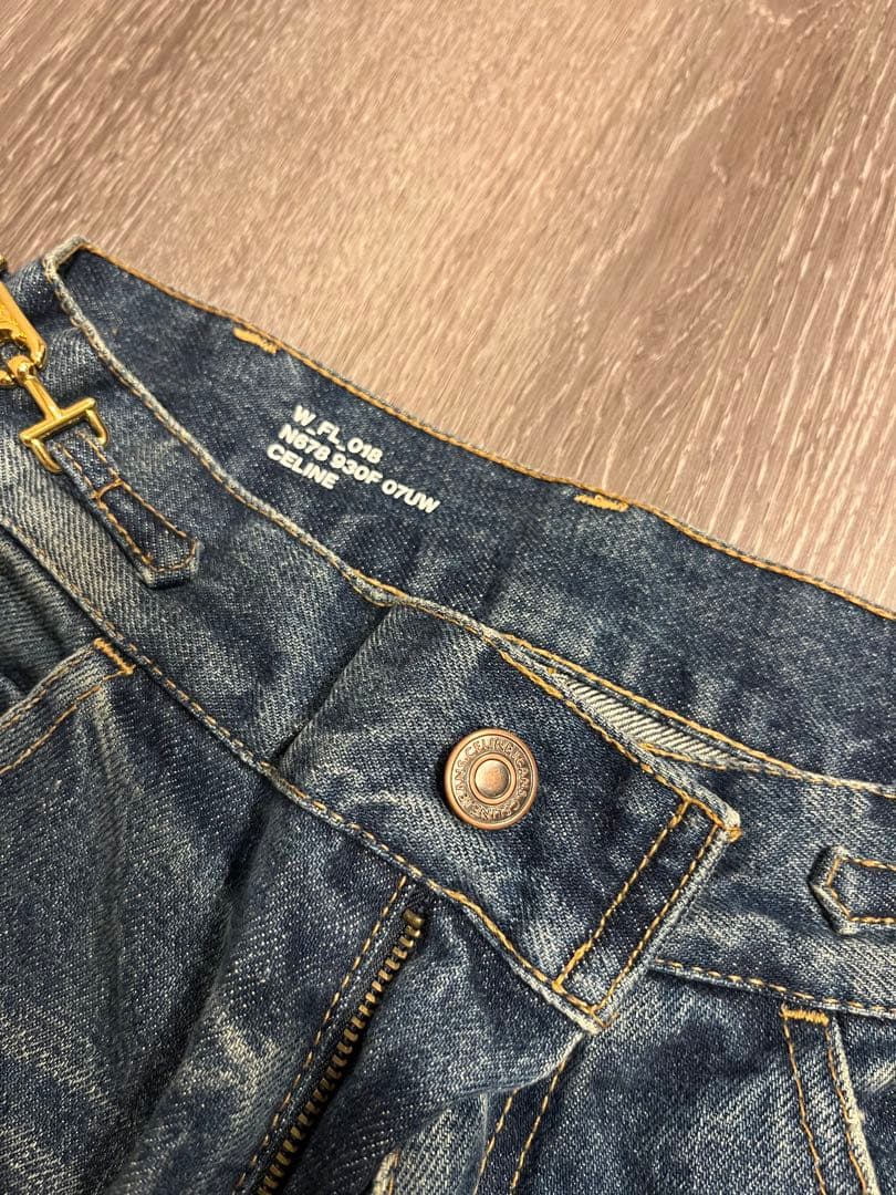 値下げ中❗️CELINE ストレートデニム ダークブルー