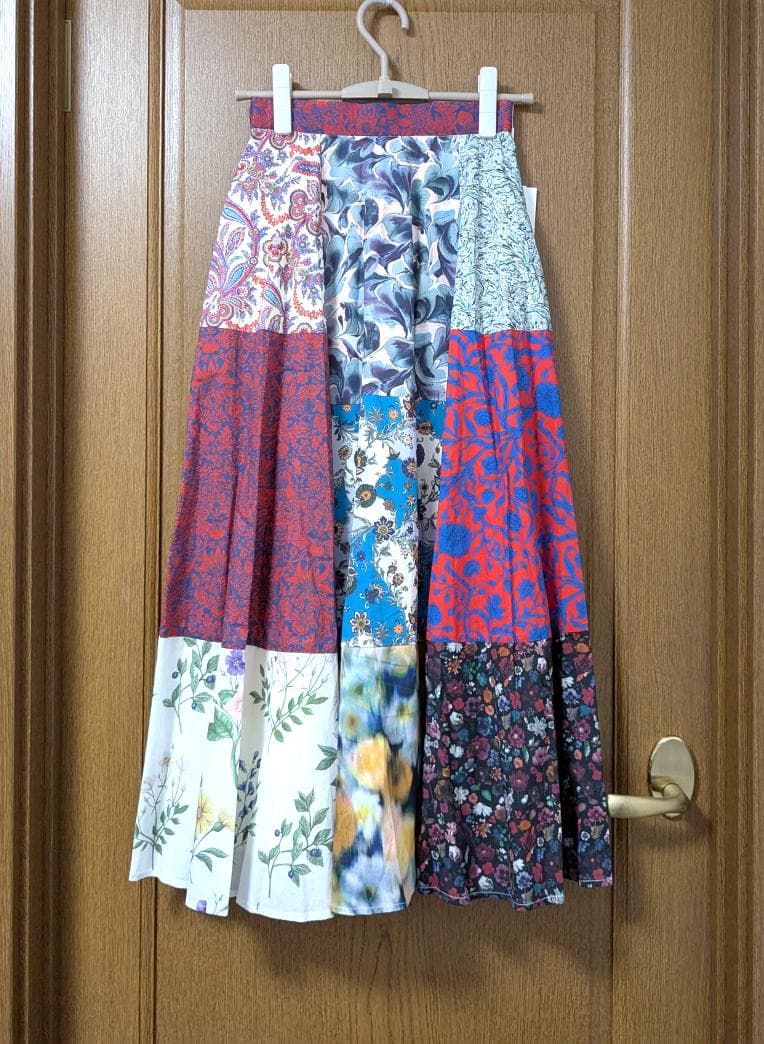 新品 AMERI LIBERTY PATCHWORK MLT SKIRT