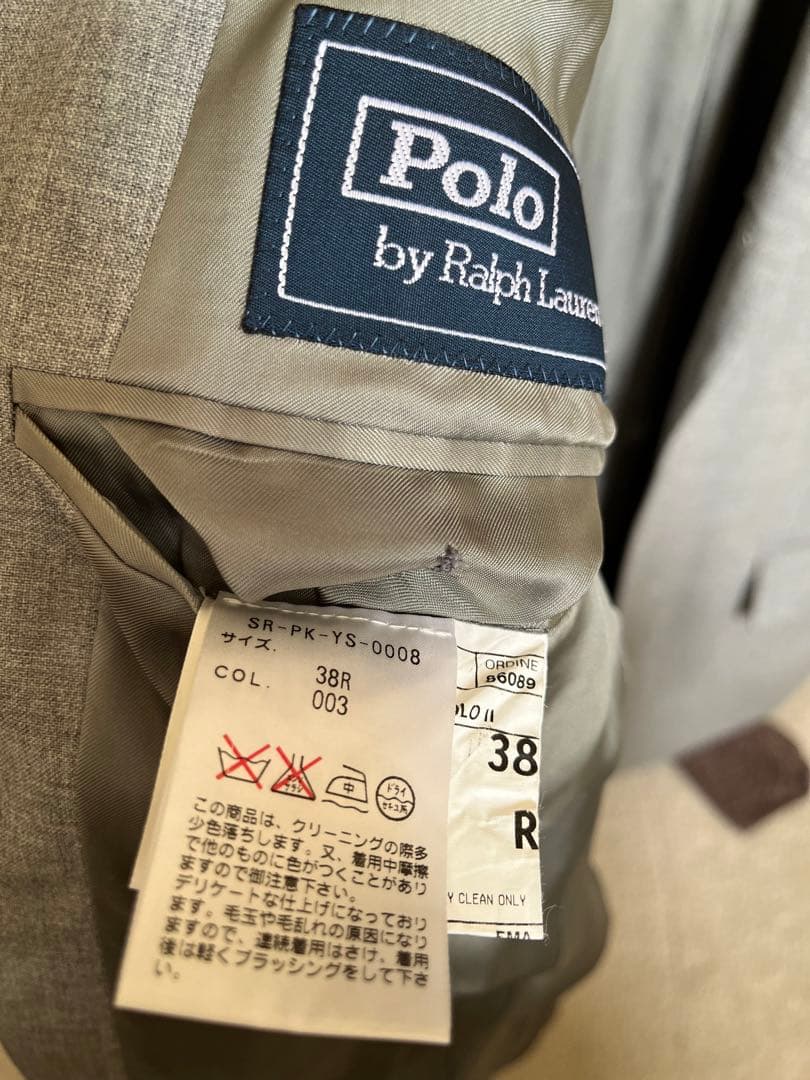 Ralph Lauren ラルフローレン　スーツ　グレー　イタリア製　38Ｒ
