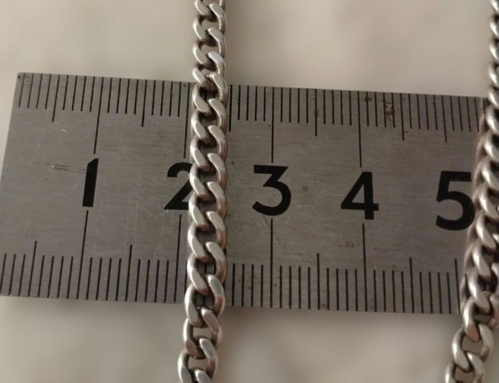 シルバー925 55cm 5mm 喜平　チェーン　ネックレス　sterling