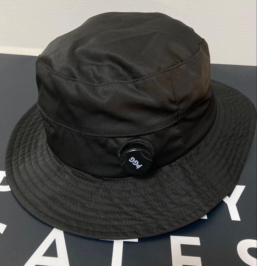 新品 パーリーゲイツ PGG 調整リール付きハット 黒 男女兼用モデル
