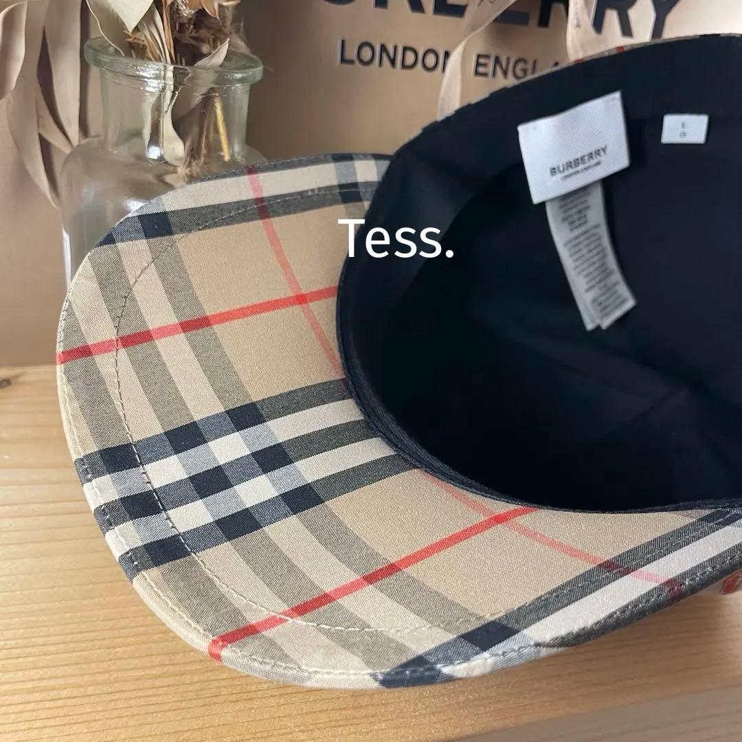 BURBERRY モノグラム キャップ L ノバチェック バーバリー リカルド期