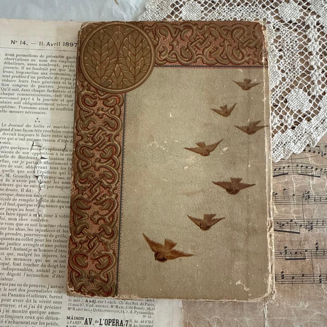 難有1894年アンティーク美しい挿絵の絵本　洋書ジャンクジャーナル古書クロモス