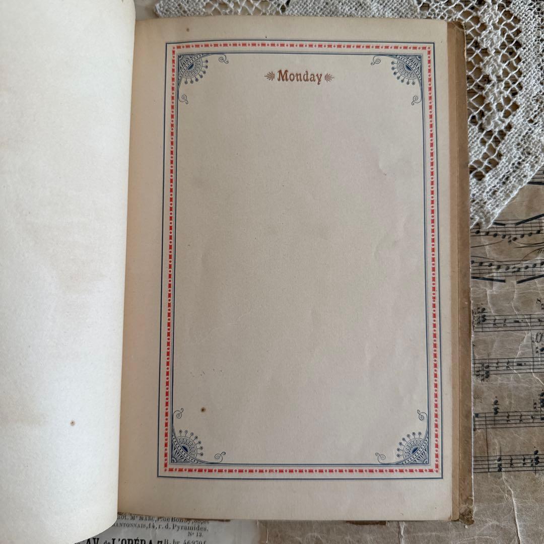 難有1894年アンティーク美しい挿絵の絵本　洋書ジャンクジャーナル古書クロモス