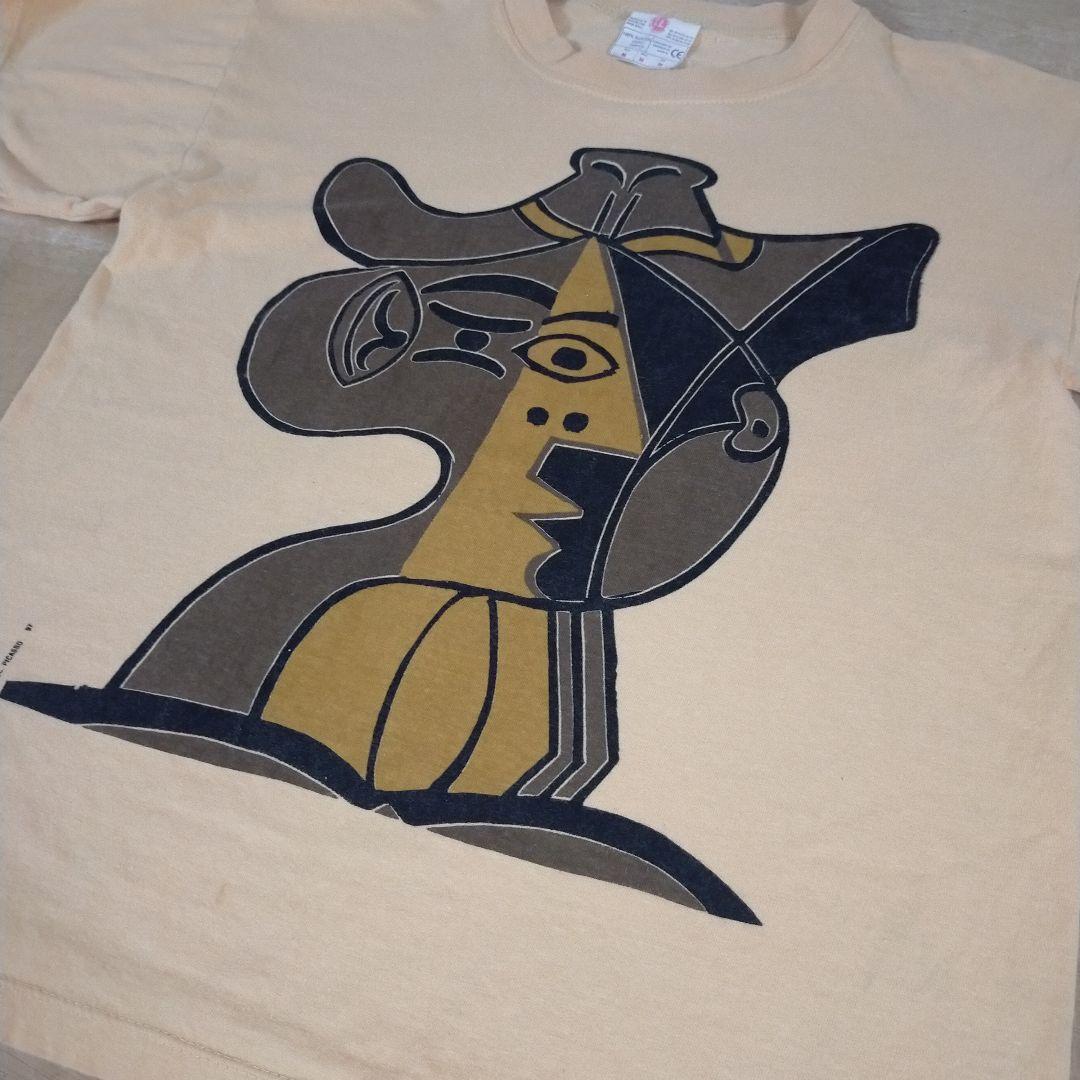 ユーロ古着 90s Picassoピカソ アートTシャツ