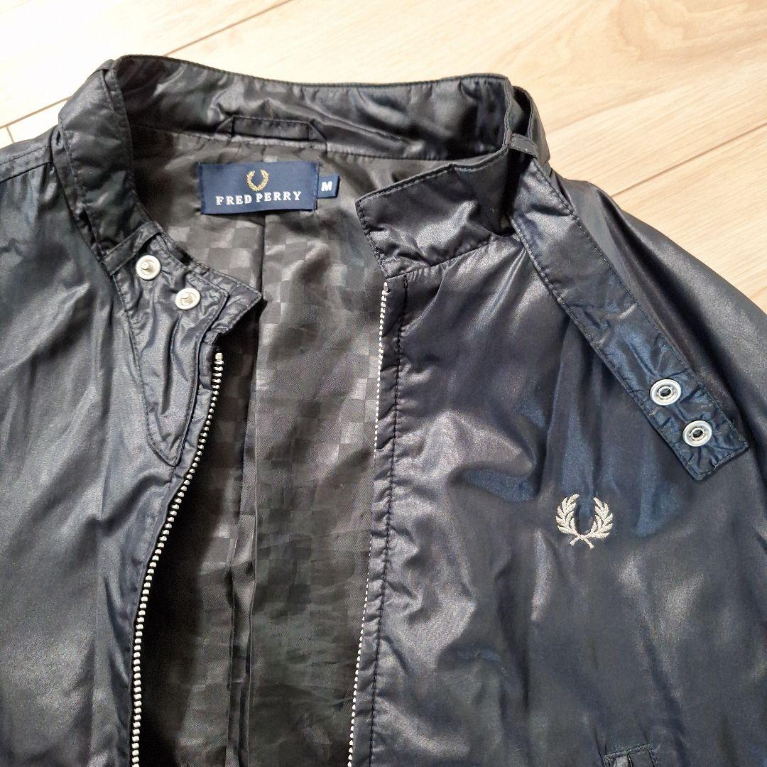 FRED PERRY ブラック ジップアップジャケット M