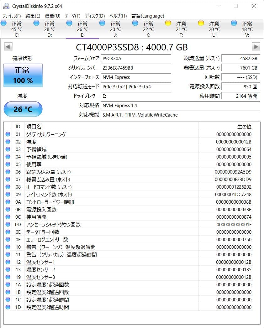 ぐ*ち様 crucial P3 4TB PCIe 3.0 NVMe M.2 SS