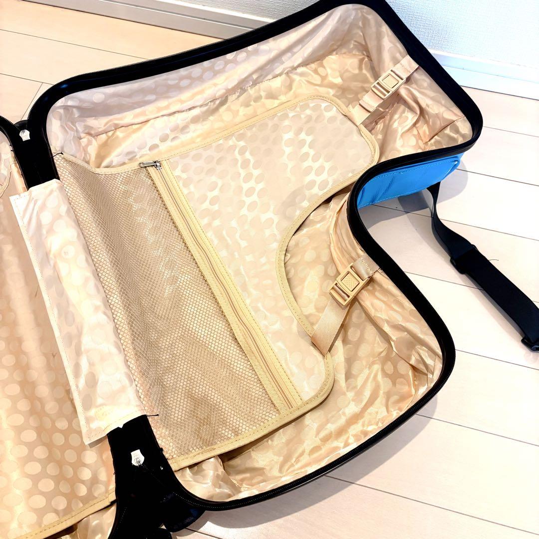 【美品】NORICCO 子どもが乗れるキャリーケース プレミアムシート 旅行 青