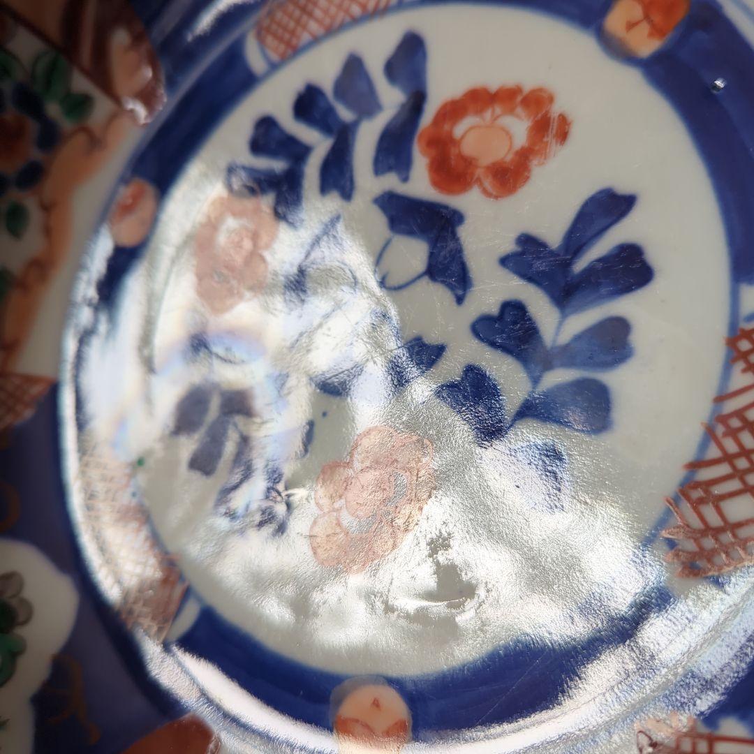 骨董品　陶芸　古道具　古伊万里　藍染付　赤絵　鳳凰　蛸唐草　花鳥色絵　三ツ組鉢