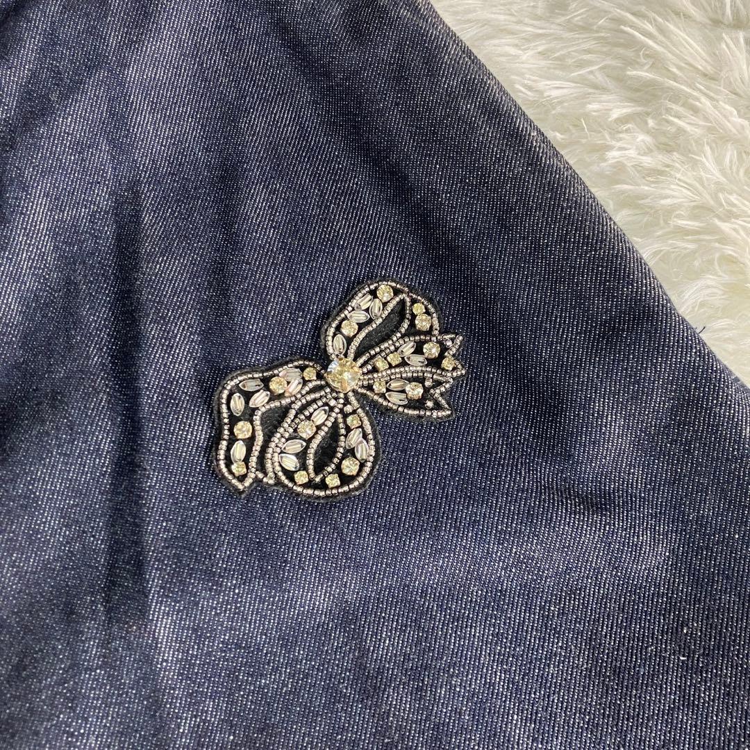美品 Max Mara WEEKEND スカート デニム ラインストーン