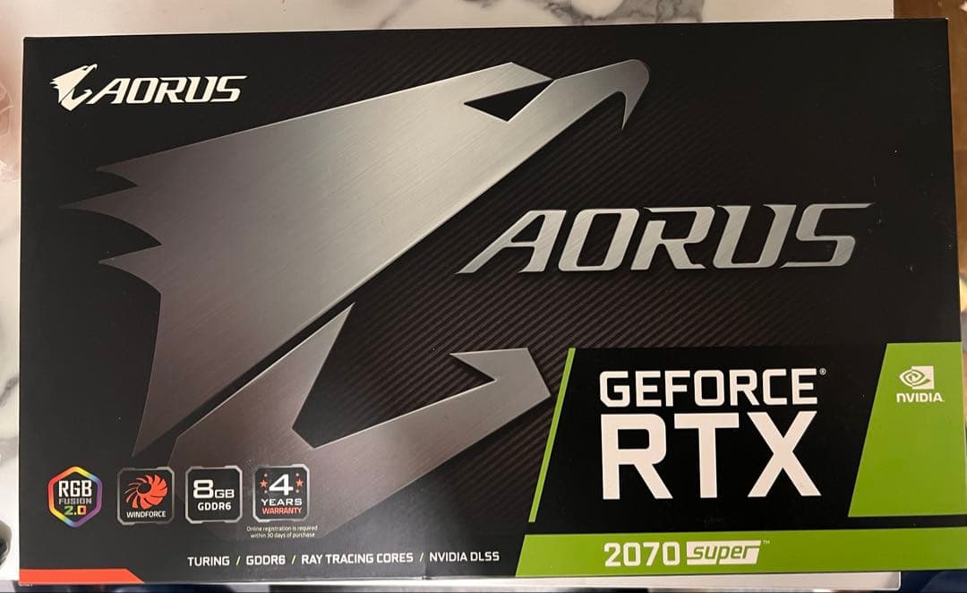 GIGABYTE Aorus 2070super グラフィックボード