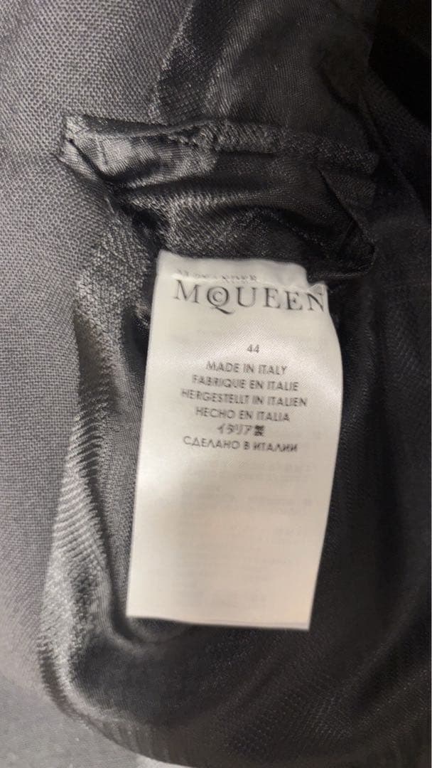 本人期 Alexander McQueen アーカイブ 切替ジャケット