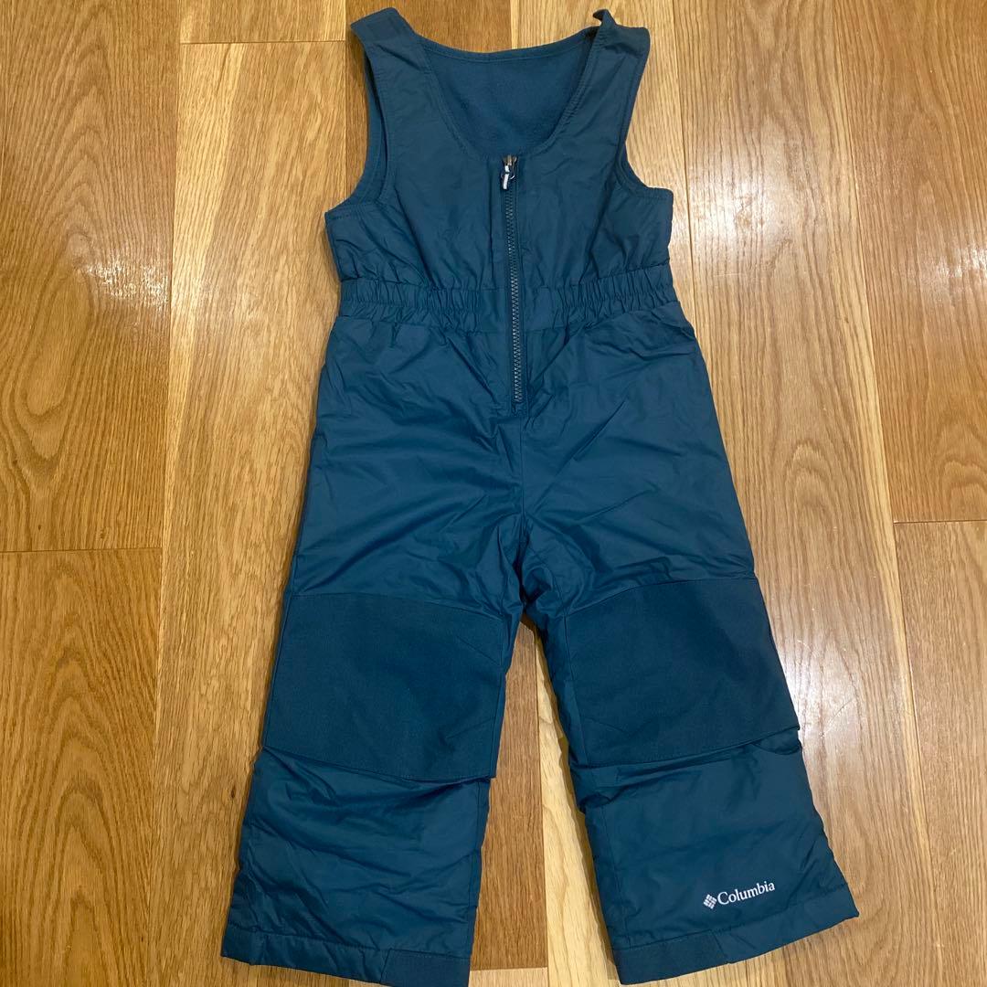 値下げ　Columbia 子ども用スキーウェア グリーン3T(100cm)