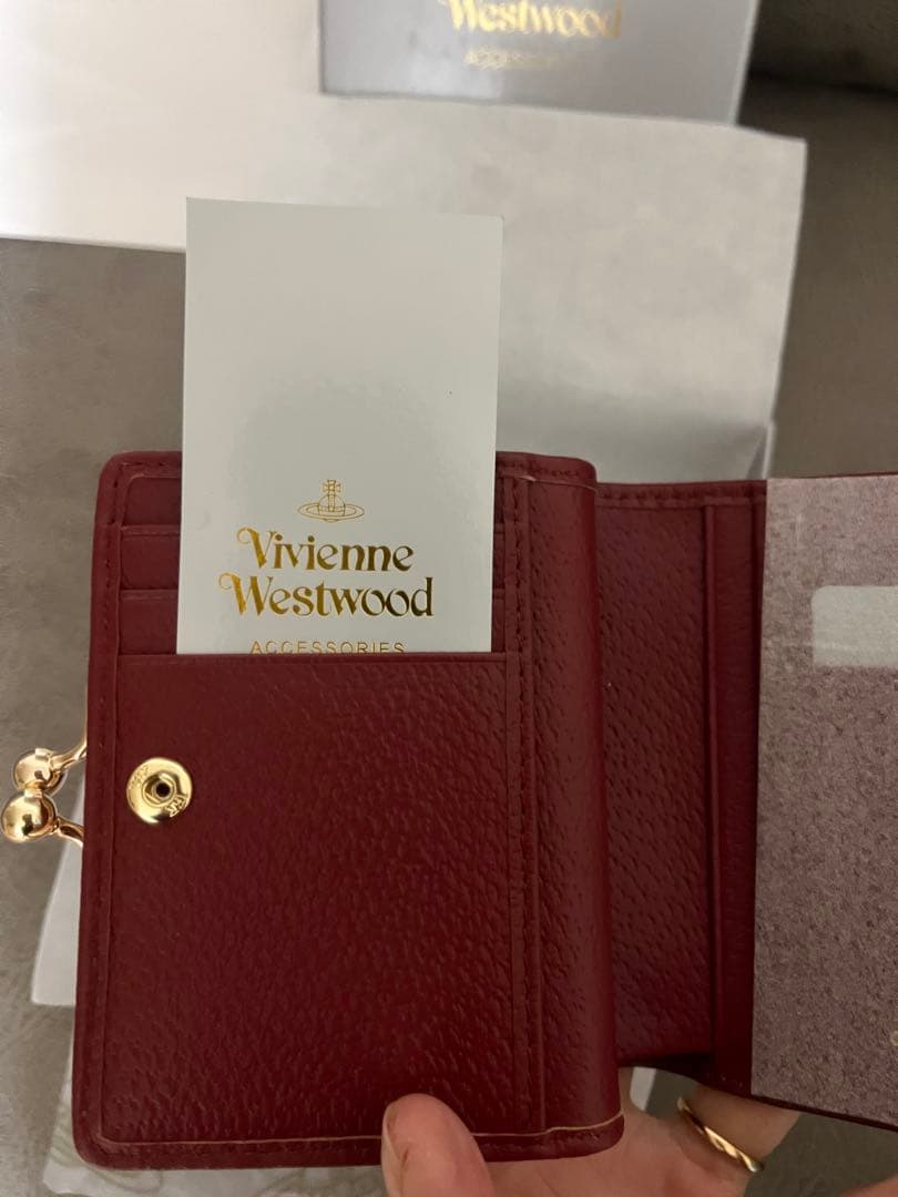Vivienne Westwood がま口 財布 レッド　ヴィヴィアン　赤