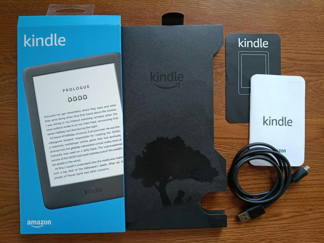 Kindle 10世代 本体 Wi-Fi 4GB 広告モデル 箱、ケーブル付