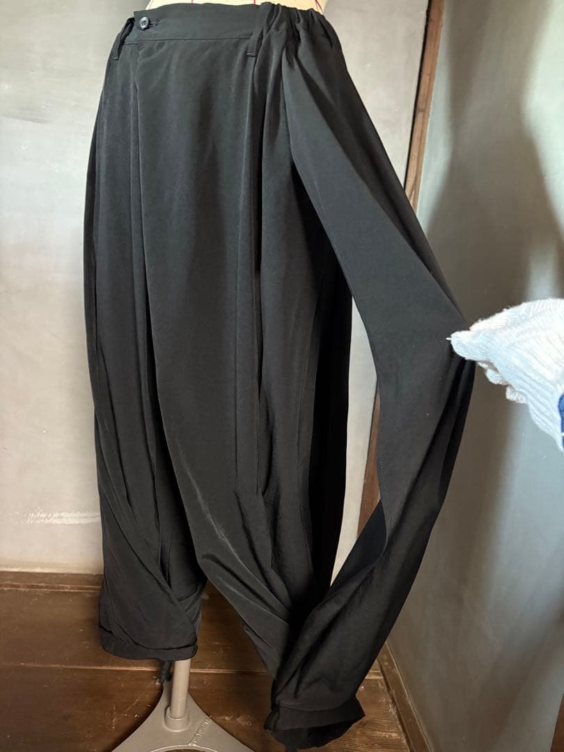 B yohji yamamoto ビー ヨウジヤマモト ドレープパンツ メンズ