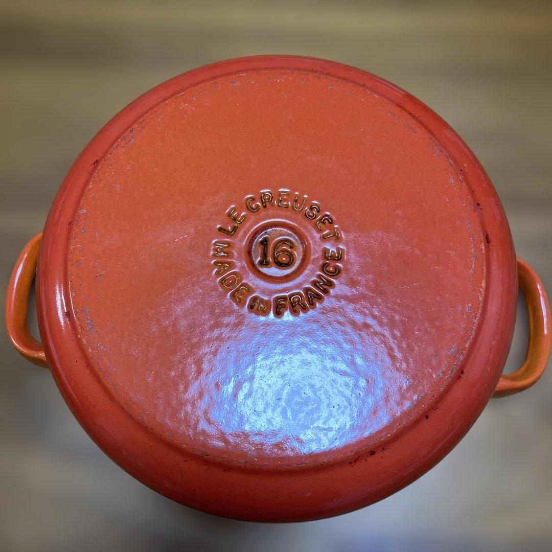 れ*い様 Le Creuset オレンジ 両手鍋 18センチ