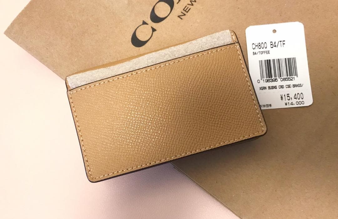 Marin 新品 coach ビジネス カード ケース トフィー