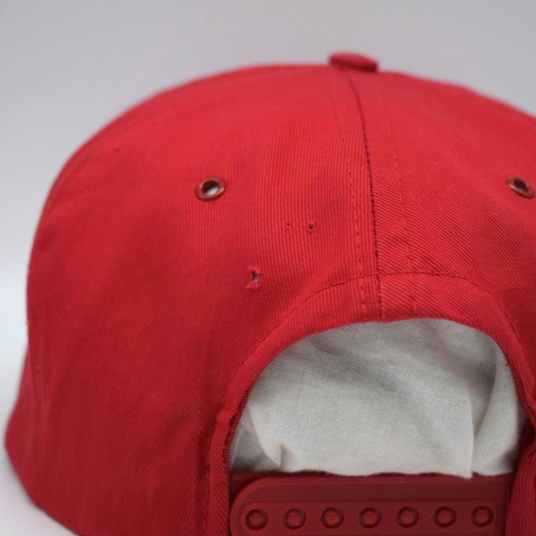 90s ビンテージ マルボロ レーシング 刺繍 キャップ 希少 レッド 赤 帽子