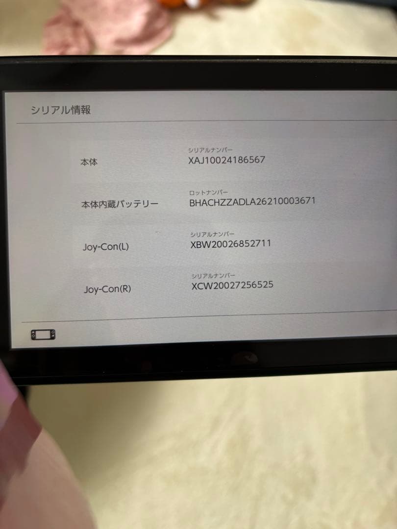 Nintendo Switch 初期型　未対策機？　2017年製　ジョイコンなし