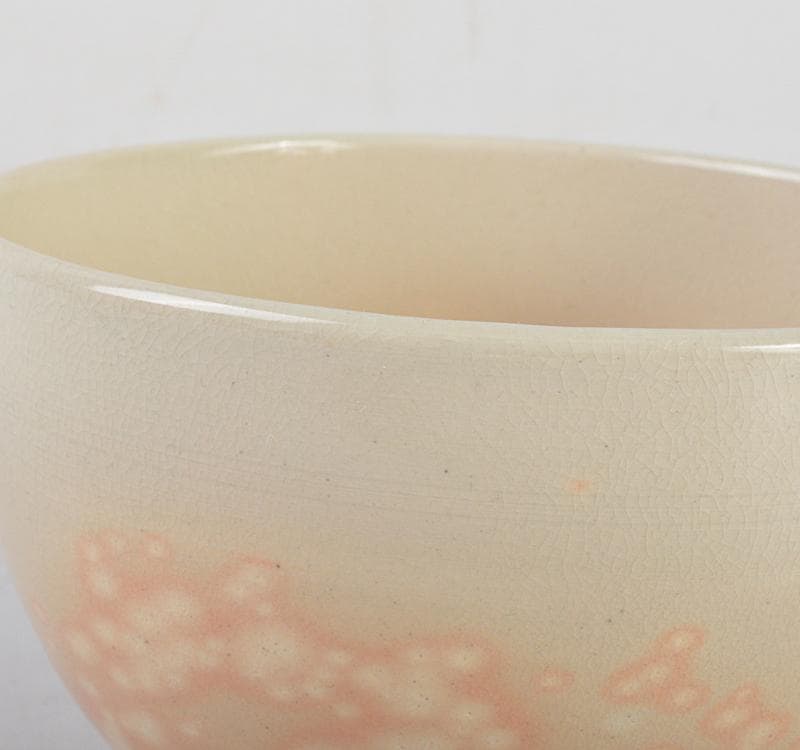 茶道具　京焼　三浦竹軒作　御題鳥　双鶴茶碗　共箱　C R4487