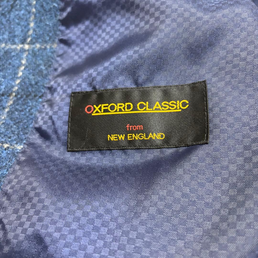 美品　ハリスツイード　OXFORD CLASSIC テーラードジャケット　青