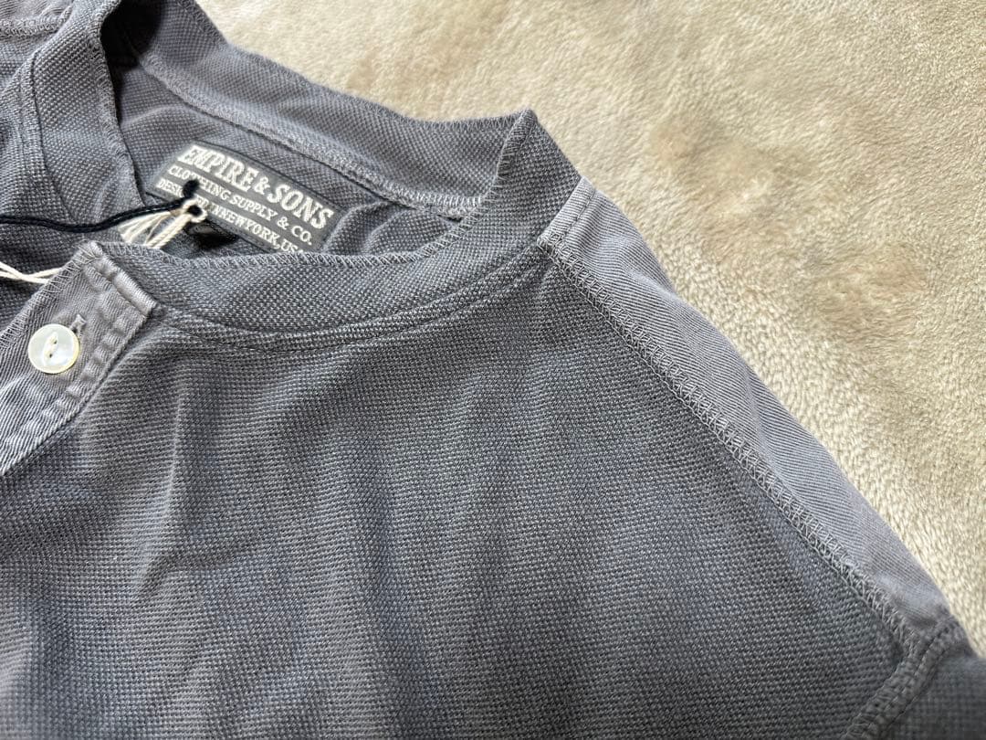 EMPIRE＆SONS 2025ボーイズマーケット別注　ヘンリーネック T　黒