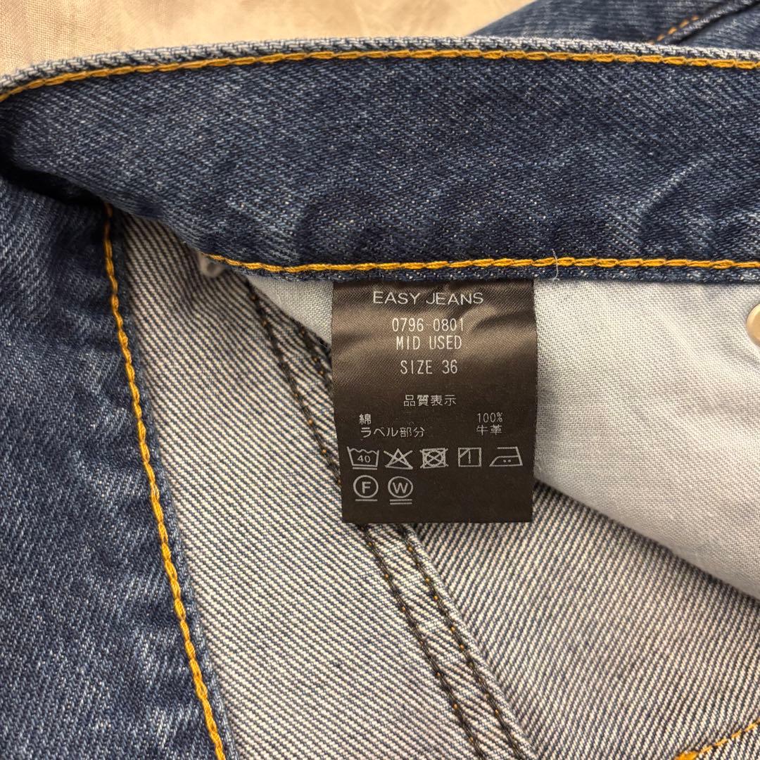 SHISHIKUI シシクイ　EASY JEANS MID USED デニム
