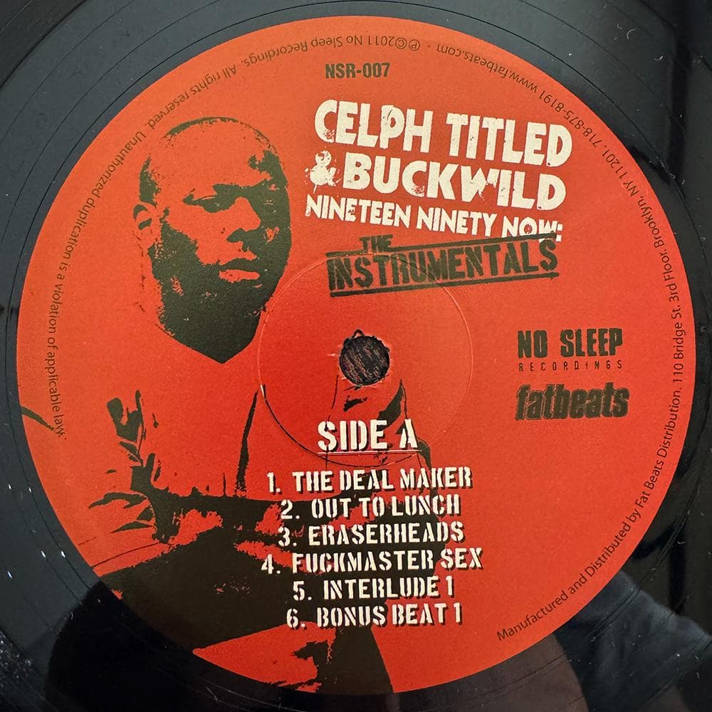 洋楽 Celph Titled&Buckwild The Instrumentals