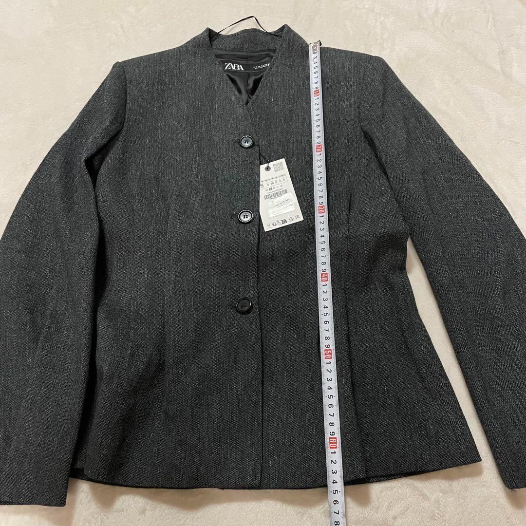 ZARA ZW コレクション フィットブレザー S ダークグレー