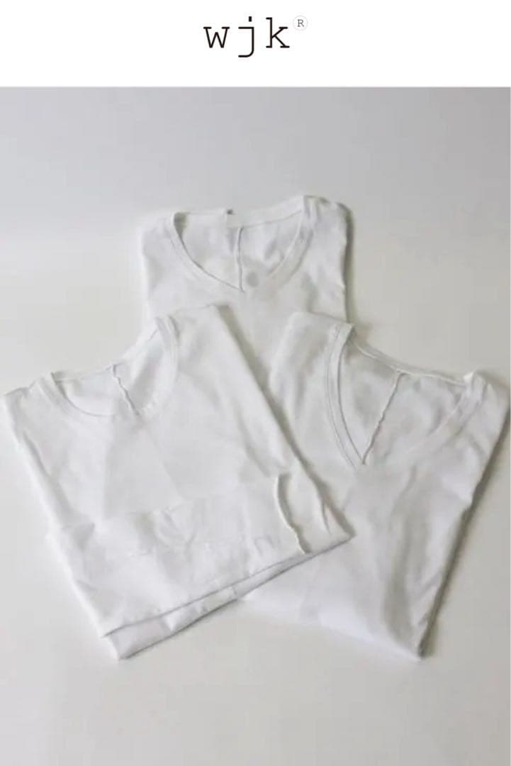 セール❣️wjkの定番長袖カットソーＬsize❣️新品未使用３枚セット❣️（襟3種類）