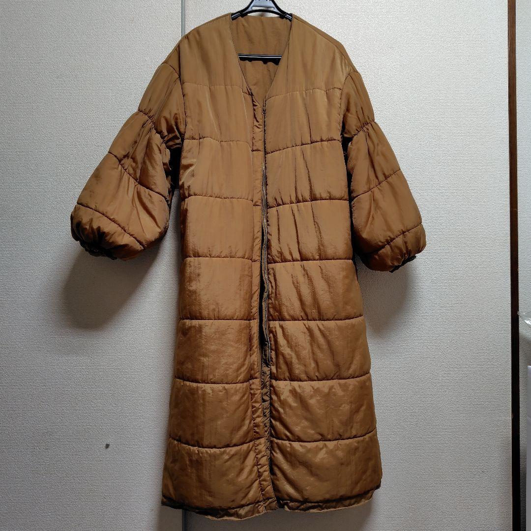 moussy　М_(エムアンダーバー)カポックキルト中綿ロングコート