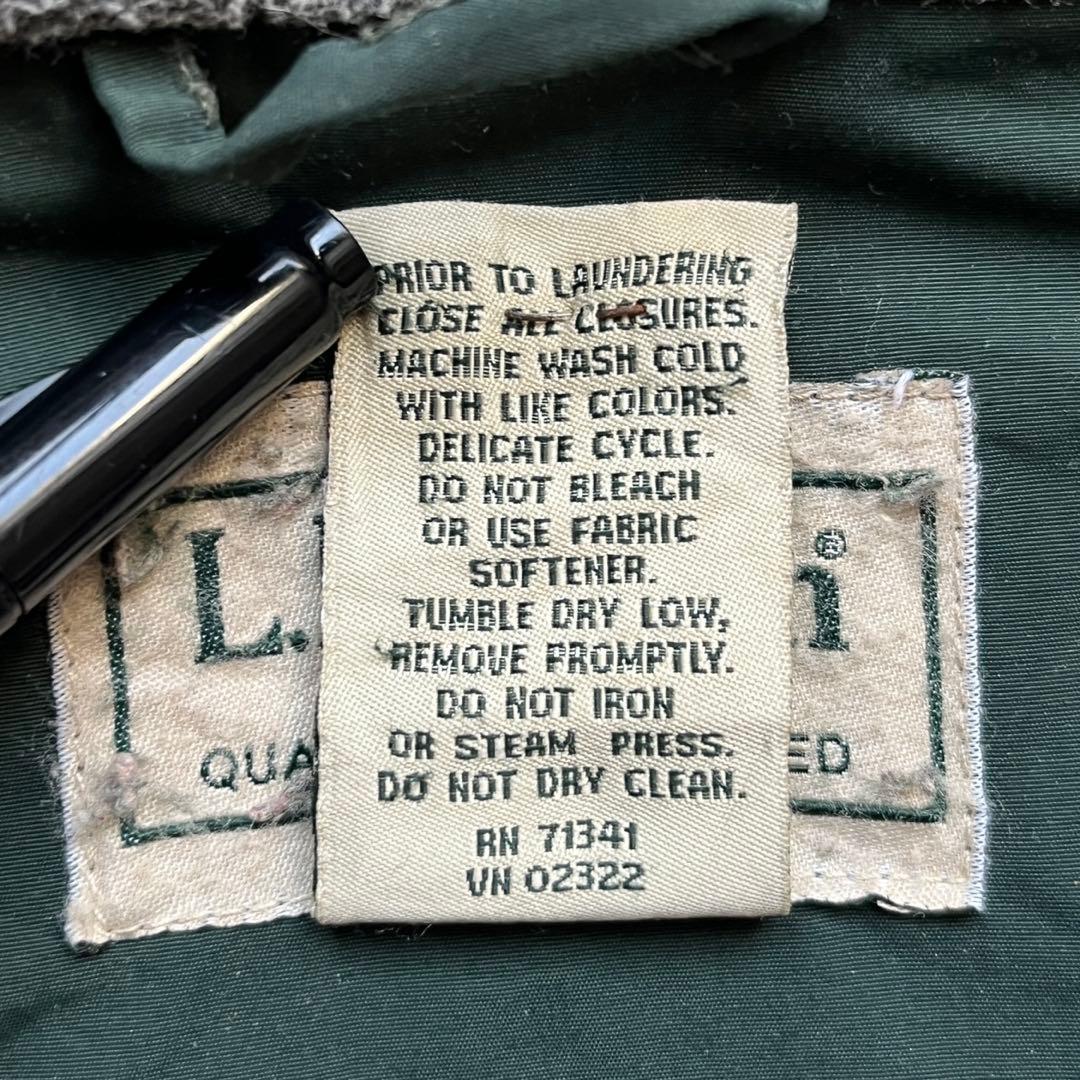 【00s】L.L.Beanウォームアップジャケット　刺繍ロゴ　裏地フリース