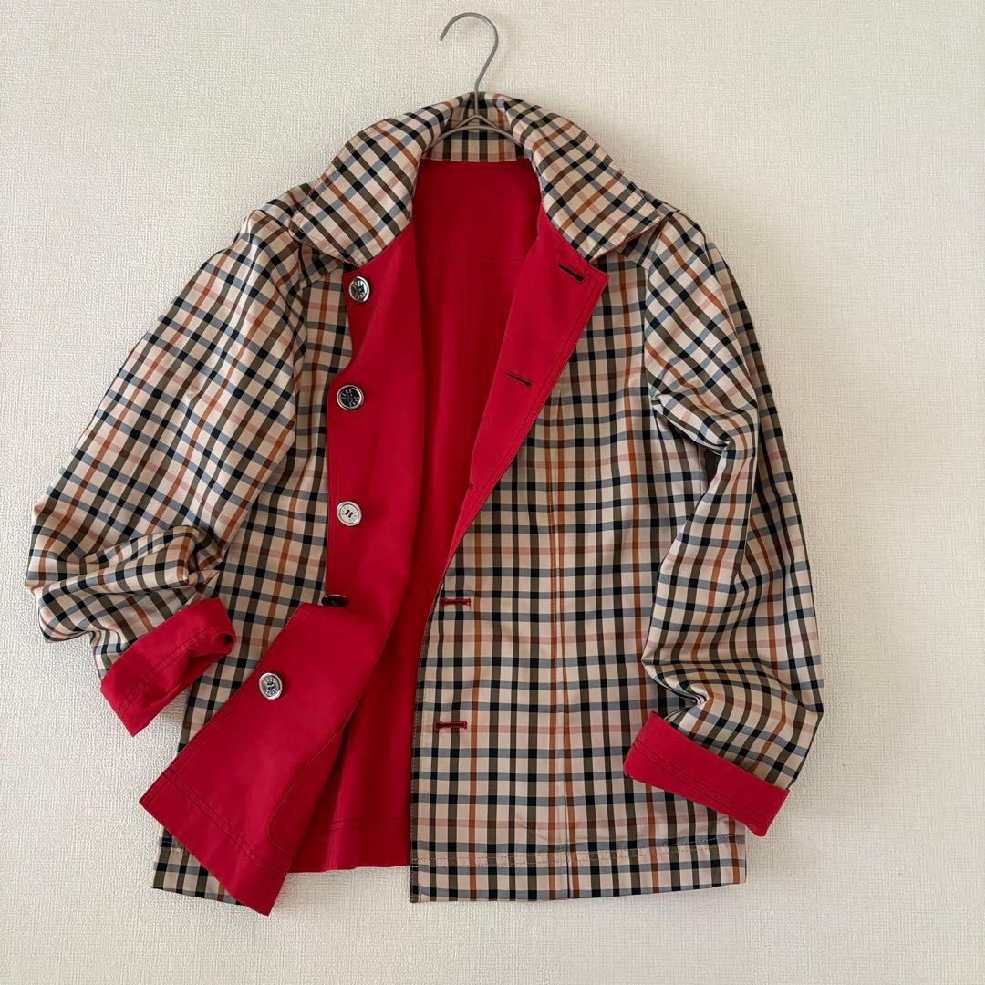 【美品】DAKS　ハウスチェック　リバーシブル　ジャケット　40