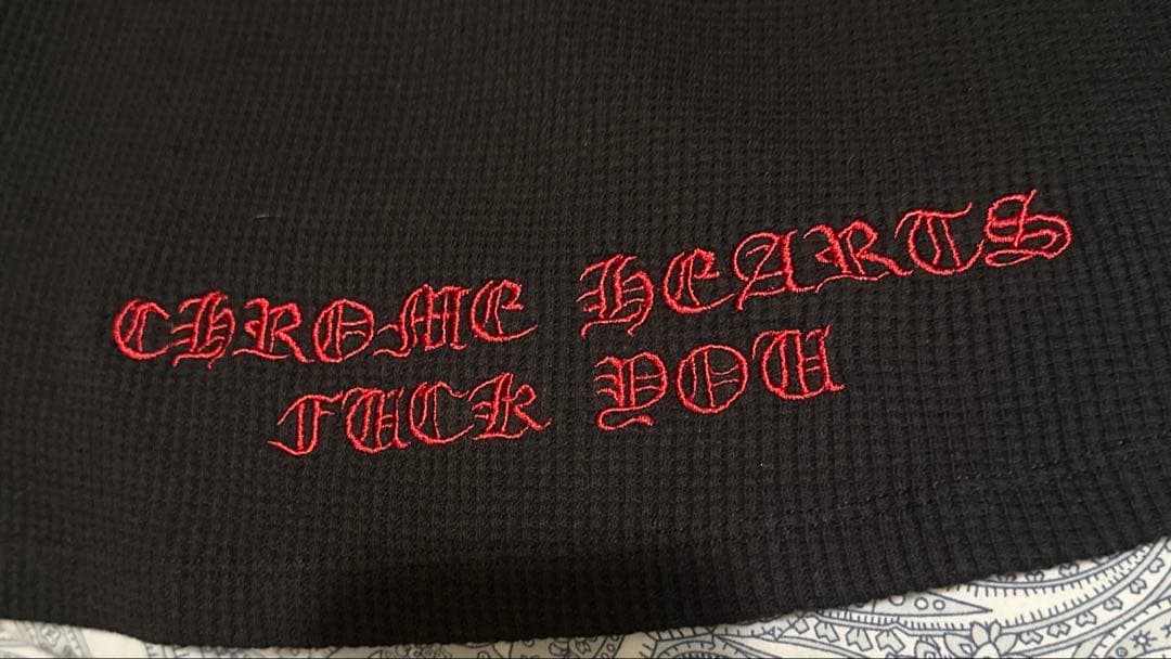 CHROME HEARTS “FUCK YOU”ダガーサーマルロングスリーブ