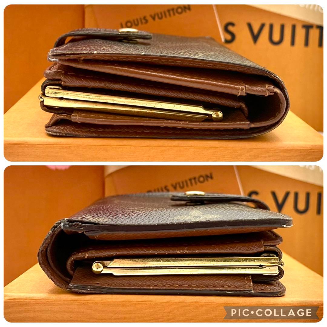 ルイヴィトン　がま口　ポルトフォイユ ヴィエノワ モノグラム　二つ折り財布