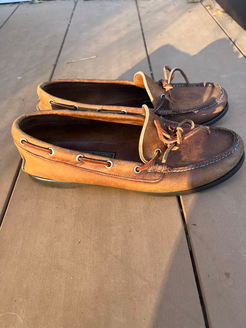 ポロカントリー デッキシューズ モカシン ラルフローレン レザー　USA
