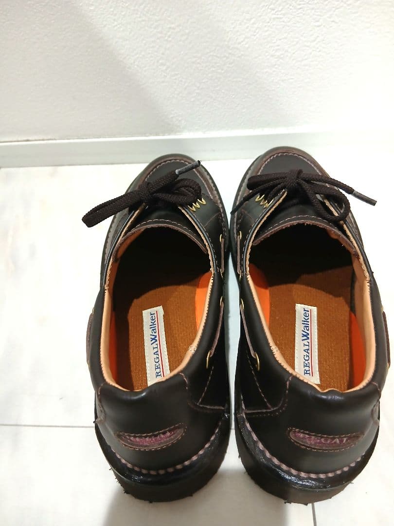 未使用級 Regal Walker 3アイレットモカ 604 ブラウン 25.5